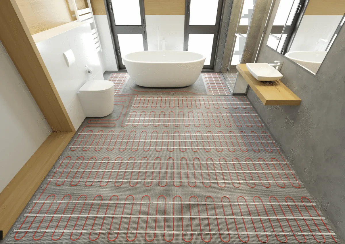 heating mat for the bathroom