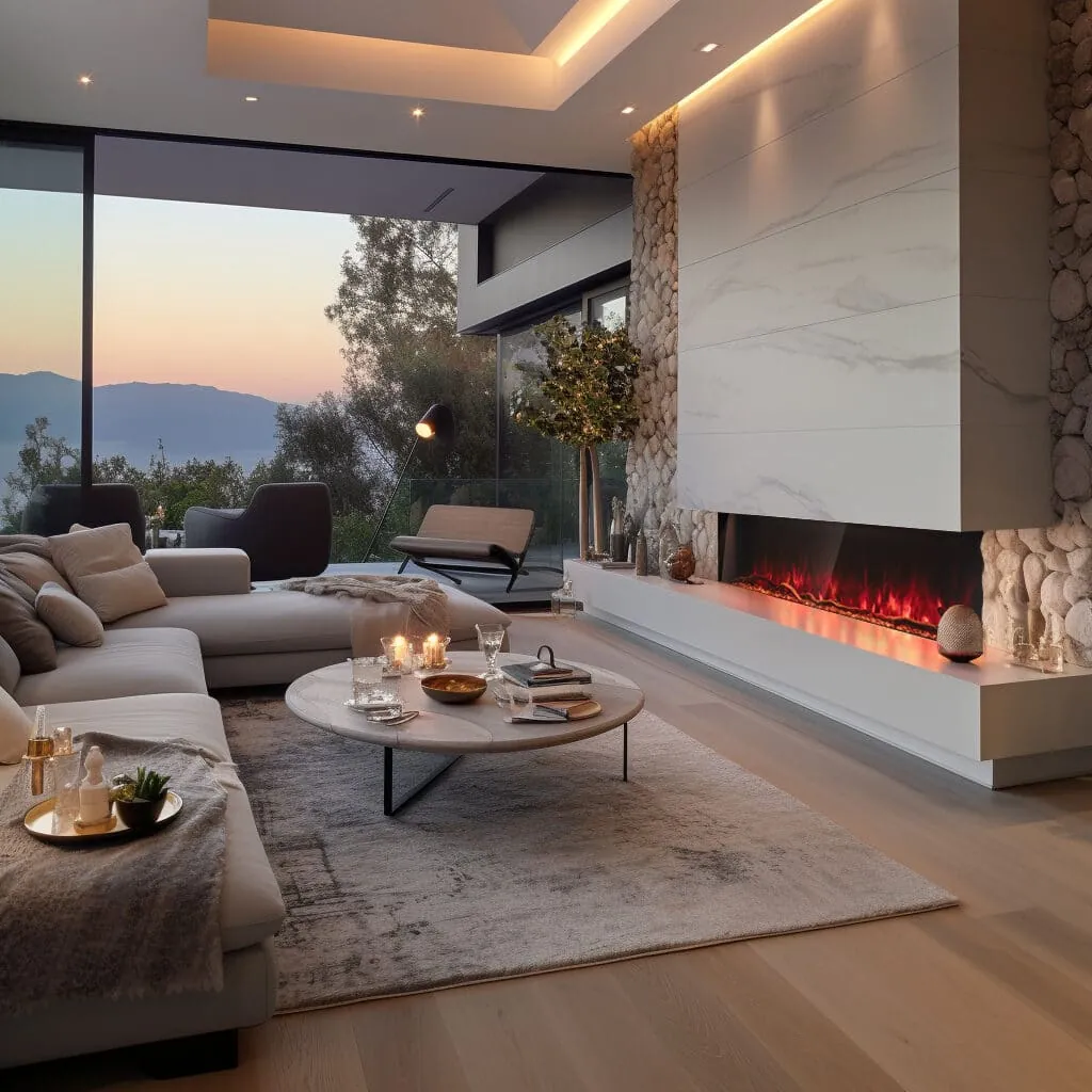 Cheminée dans le salon – aménagements et inspirations pour l'hiver 2023