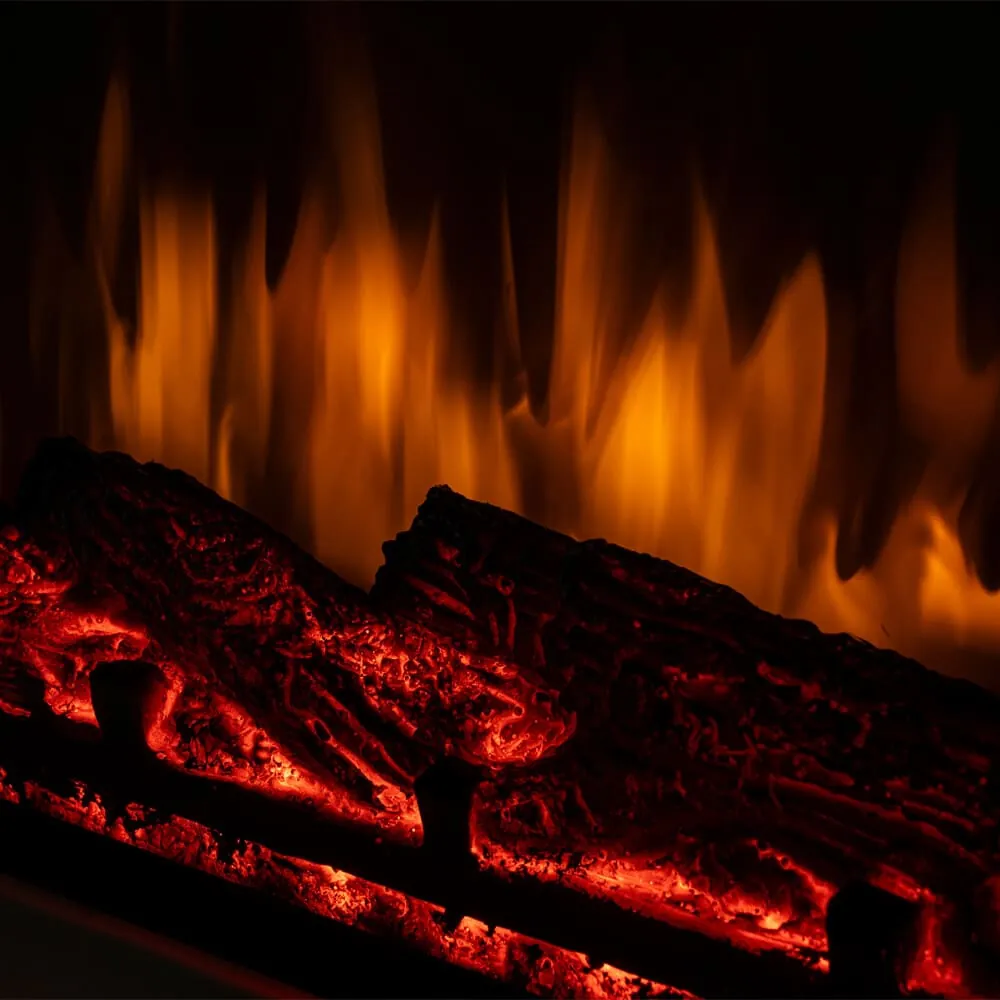 Free-standing 'goat' fireplace in Mrs. Monika's living room. A story about how the free-standing electric fireplace from TERMOFOL transformed another home [CASE STUDY] 