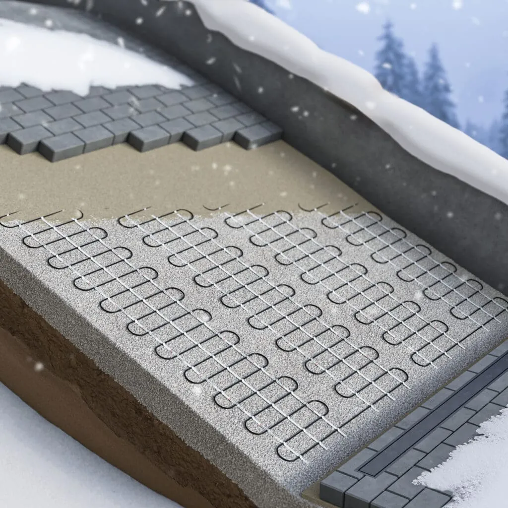 electrically heated driveway