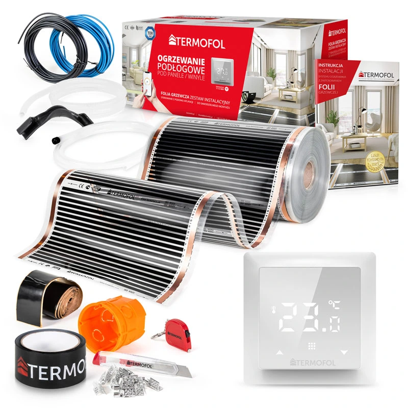 installation of heating film - accessories included for heating film installation