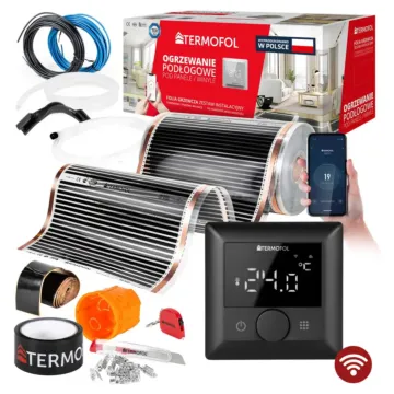 INFRARED HEATING FILM SET power 80W 100cm 2m² + TF-H5 WIFI BLACK
