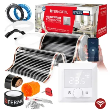 KIT FILM CHAUFFANT INFRAROUGE puissance 80W 50cm surface 24m² + TF-H5 WIFI