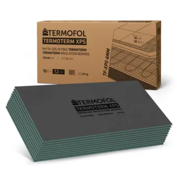 Thermal insulation board for Termoterm heating mats XPS 6mm (pack of 10 pcs)