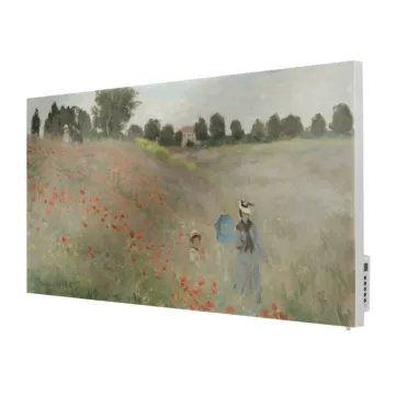 Metal Infrared Heater TF-SWT1000 with Poppy Field Print