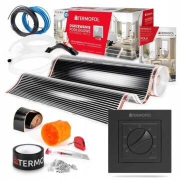 SET Infrared Heating Foil 100CM width 140W 10m² +TF-H3 BLACK