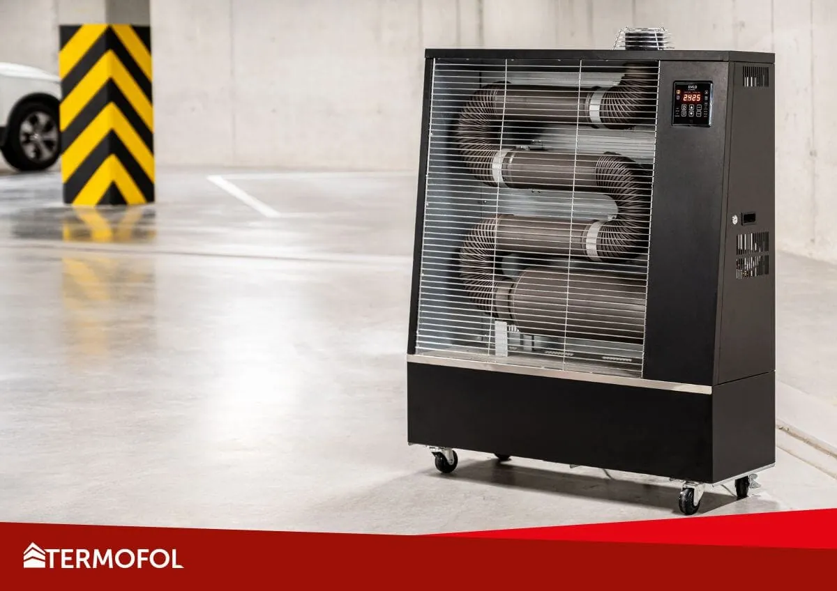 How much does it cost to heat a warehouse with an oil heater? Let's find out!