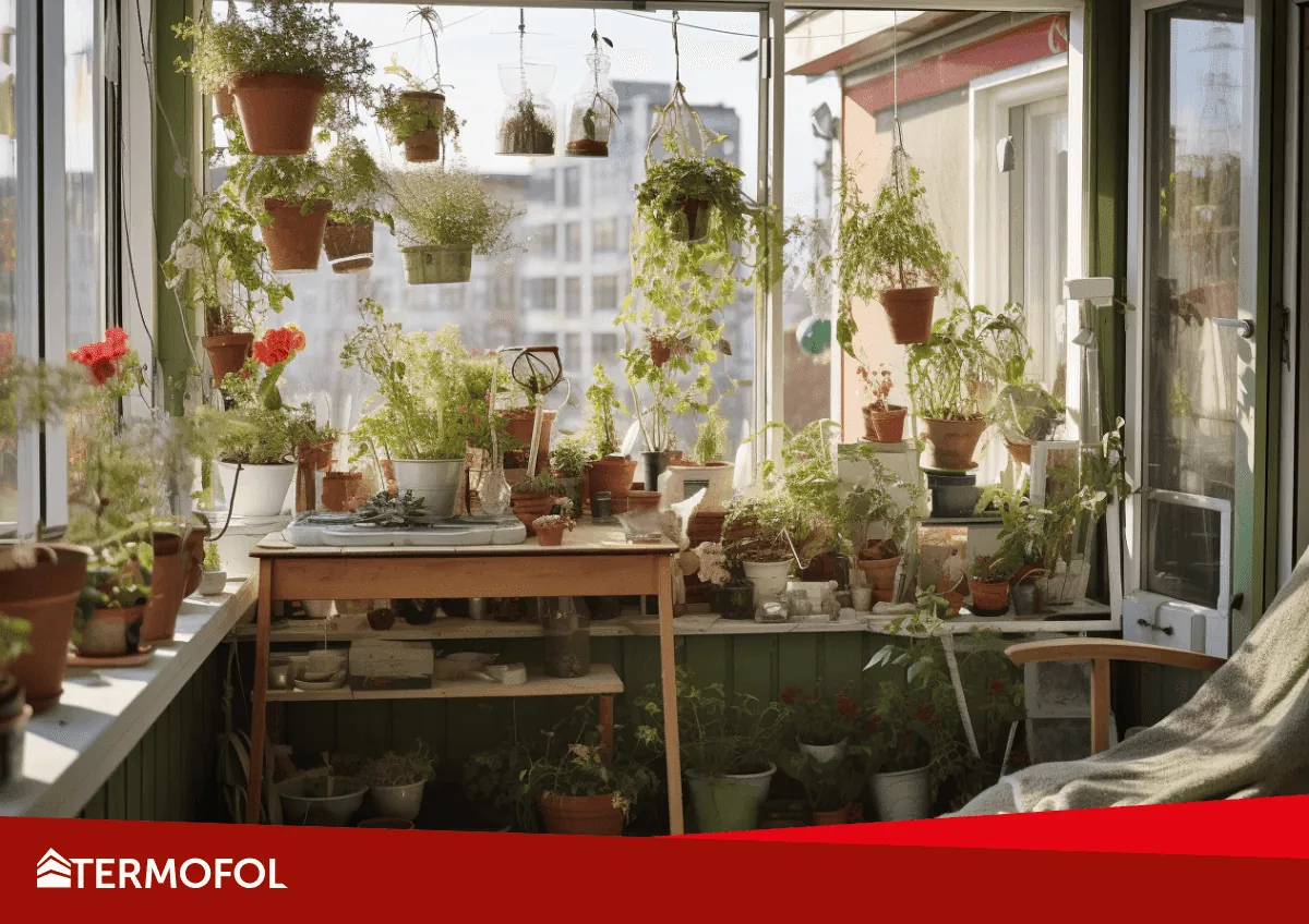 Jardin d'hiver sur le balcon d'un immeuble – comment le chauffer ? Conseils pratiques pour les jardiniers urbains