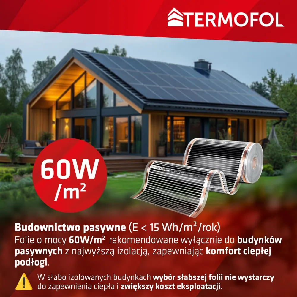Jak dobrać moc folii w zależności od izolacji budynku?